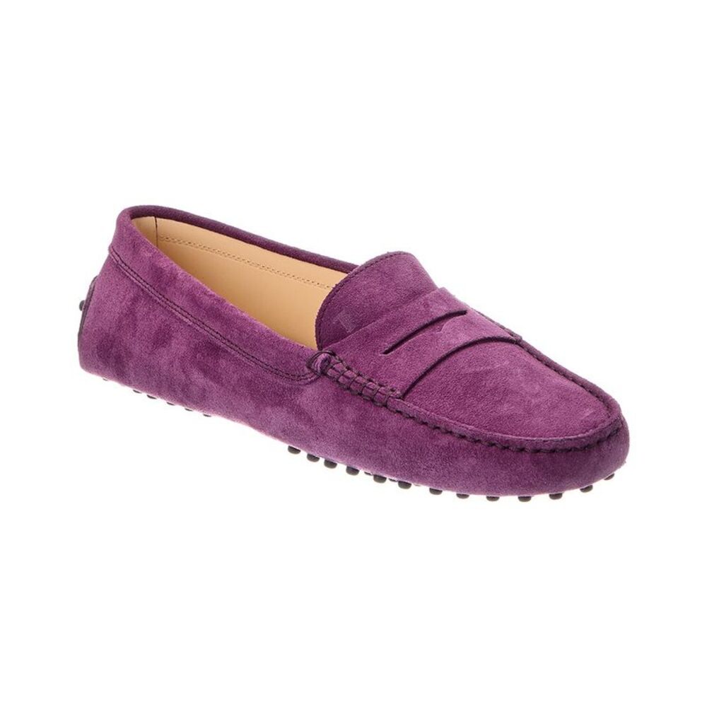 Tod's Gommini Suede Loafer, Purple